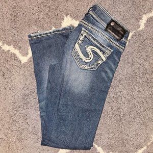 Silver Tuesday‎ Baby Boot Jeans Med Wash Fade Women's W26/L33